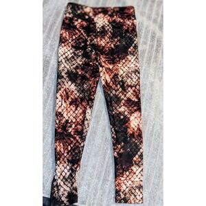 LuLaRoe Leggings Kids‎ Snake Print Floral Comfy Leggings S/M Set of 2 NEW